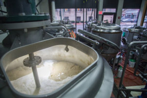 mashing during the brewing process